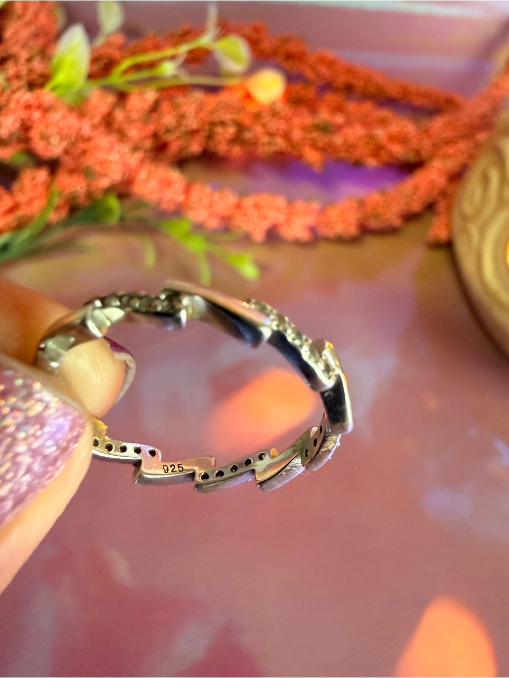Delicate Silver Infinity CZ Ring - Silver - Picture 2 of 3